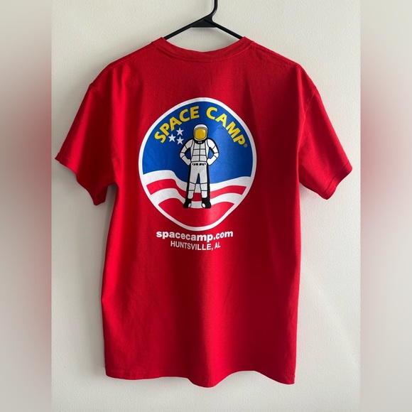 Space Camp Red Graphic T-Shirt sz M - Picture 1 of 8